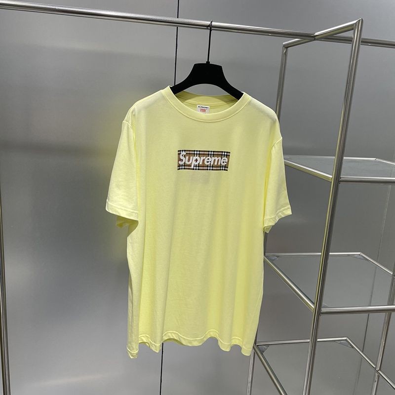 人気急上昇最強コラボ シュプリーム × バーバリー ボックスロゴTシャツ 偽物 She85649